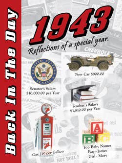 1943 Back In The Day Greeting Card / Booklet (envelope inclu for wholesale by 3 Oak Publishing / Back In The Day