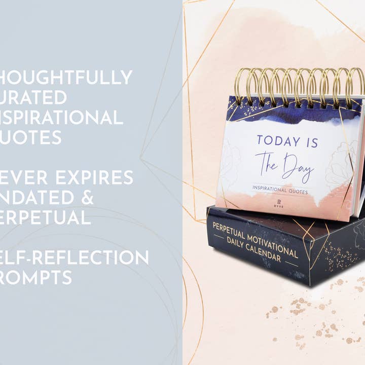 RYVE - Wholesale Calendar - Motivational Desk Calendar - Daily Flip Calendar with Quotes4