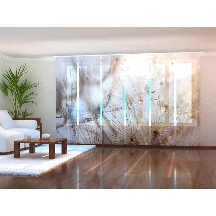 Set of 6 Delicate Dandelion Panel Curtains for wholesale by IlyDecor