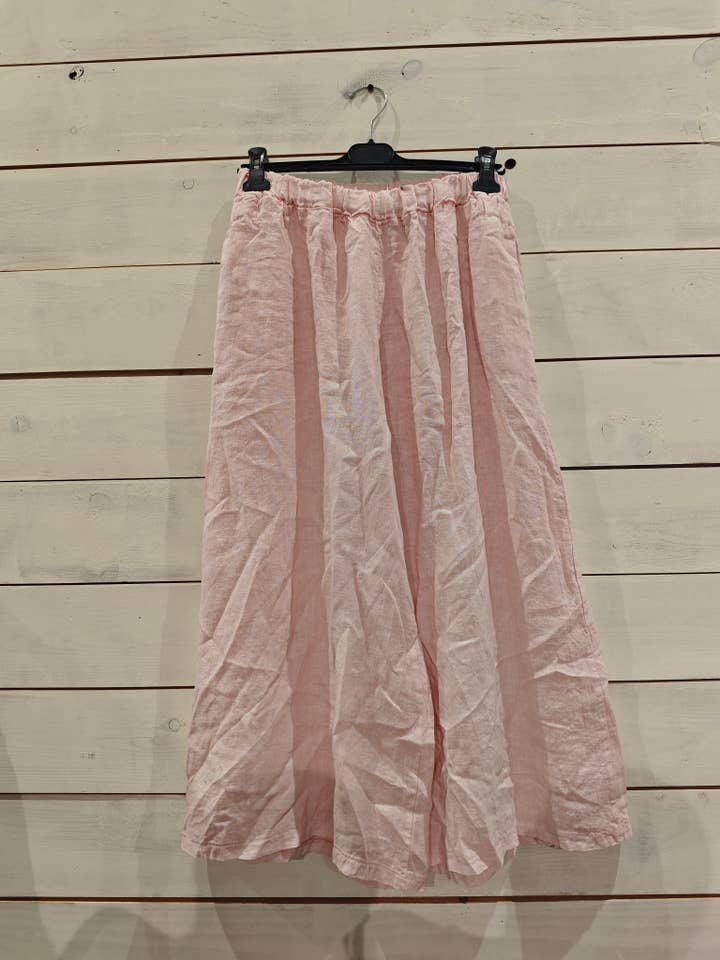 Linos y Textiles - Wholesale Pants - Women's - REF 6272 WIDE LEG MIDI PANTS 100% LINEN