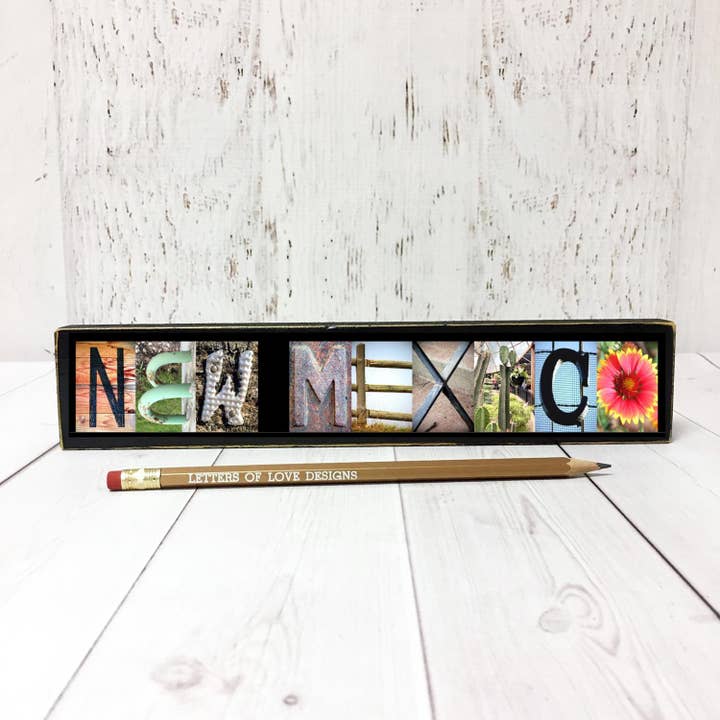New Mexico Gifts & Southwestern Decor, Handmade Desert Art for wholesale by Letters Of Love Designs