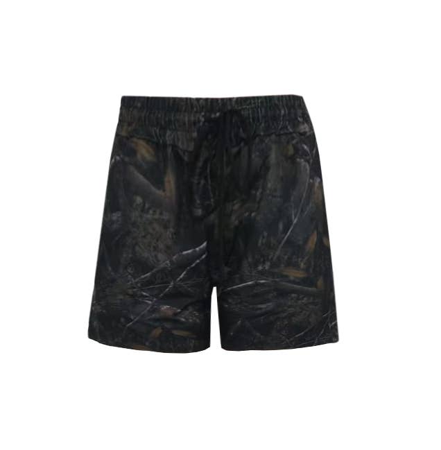 Rosa Clothing - Wholesale Shorts - Women's - Essential woodland tree camo workout shorts - 4 colors0