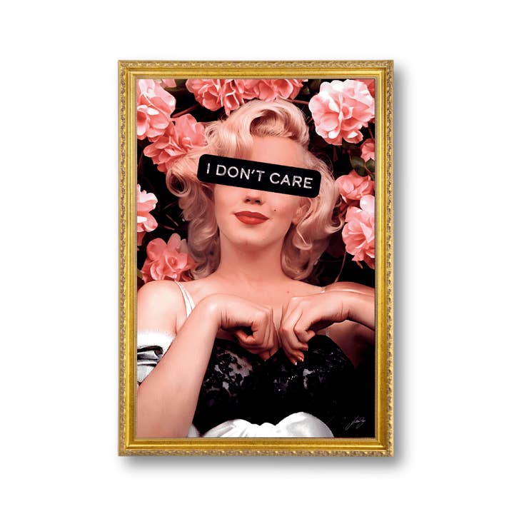 Marilyn I Don't Care | Poster Edition for wholesale by LEDMansion