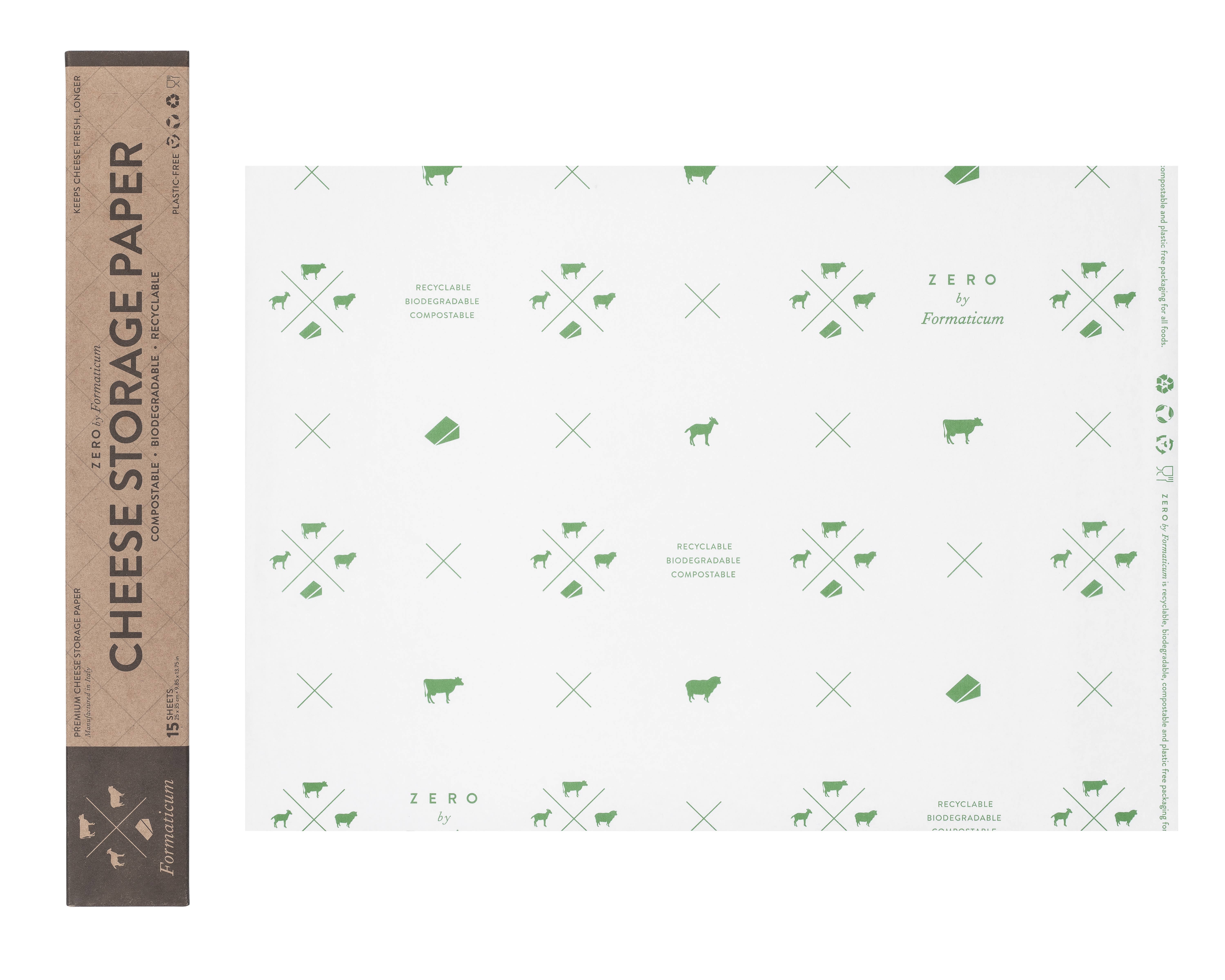 Formaticum - Wholesale Food Storage Wrap/Bag - Formaticum Zero Cheese Storage Paper - Case of 203