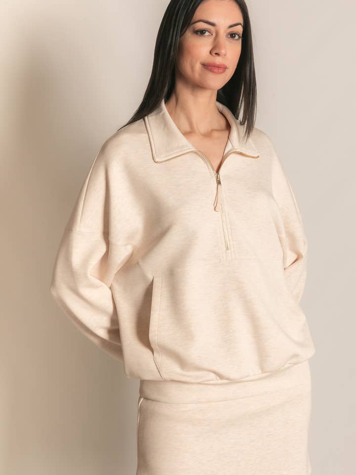 P. CILL – wholesale Sweatshirt - Dam – P. CILL Butter Modal tröja med dragkedja87