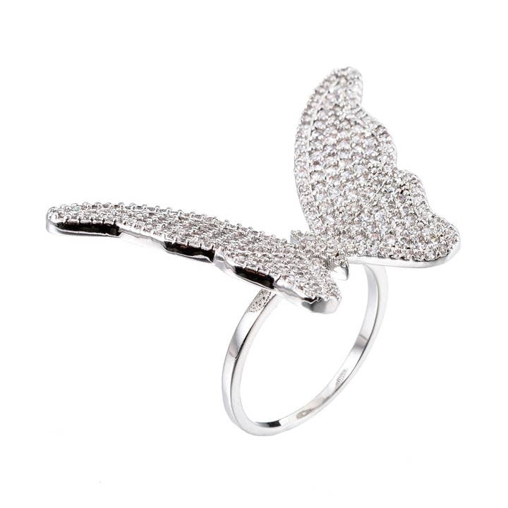 Eye Candy Los Angeles - Wholesale Cocktail/Statement Ring - Borboleta Butterfly Ring0