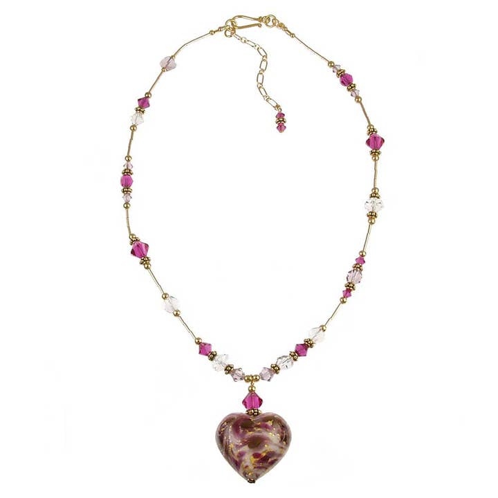 SN-25 Hänge 28mm Hjärta Portofino Rosa för wholesale av Andrea Menghetti