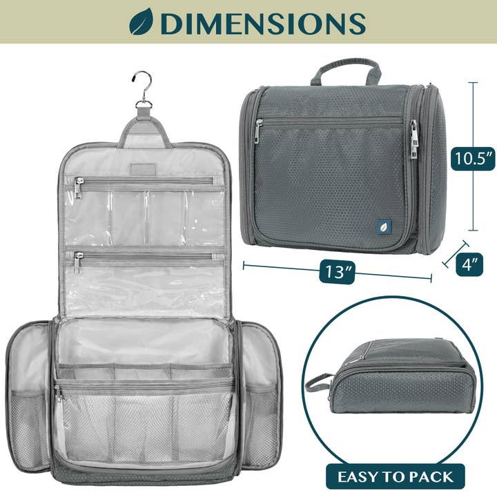 Pavilia - Wholesale Toiletry Bag - Unisex - Classic Hanging Toiletry Organizer Bag
