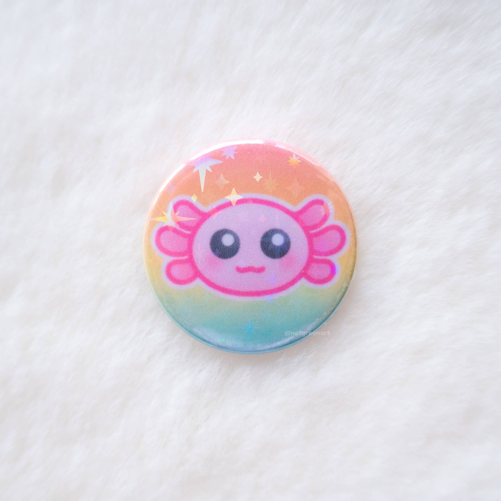 NatGreenArt - Wholesale Lapel Pin/Button - Ocean Badge Pack (Set of 4 x 1" Holo Pins)1