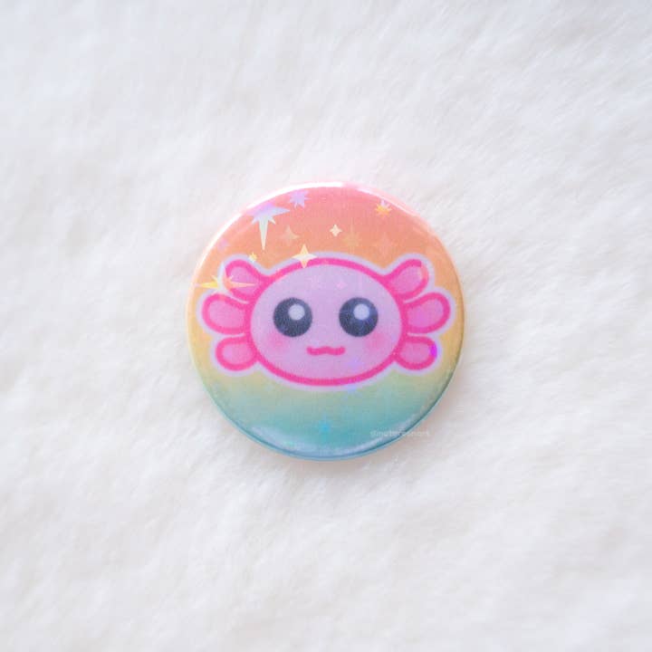 NatGreenArt - Wholesale Lapel Pin/Button - Ocean Badge Pack (Set of 4 x 1" Holo Pins)1