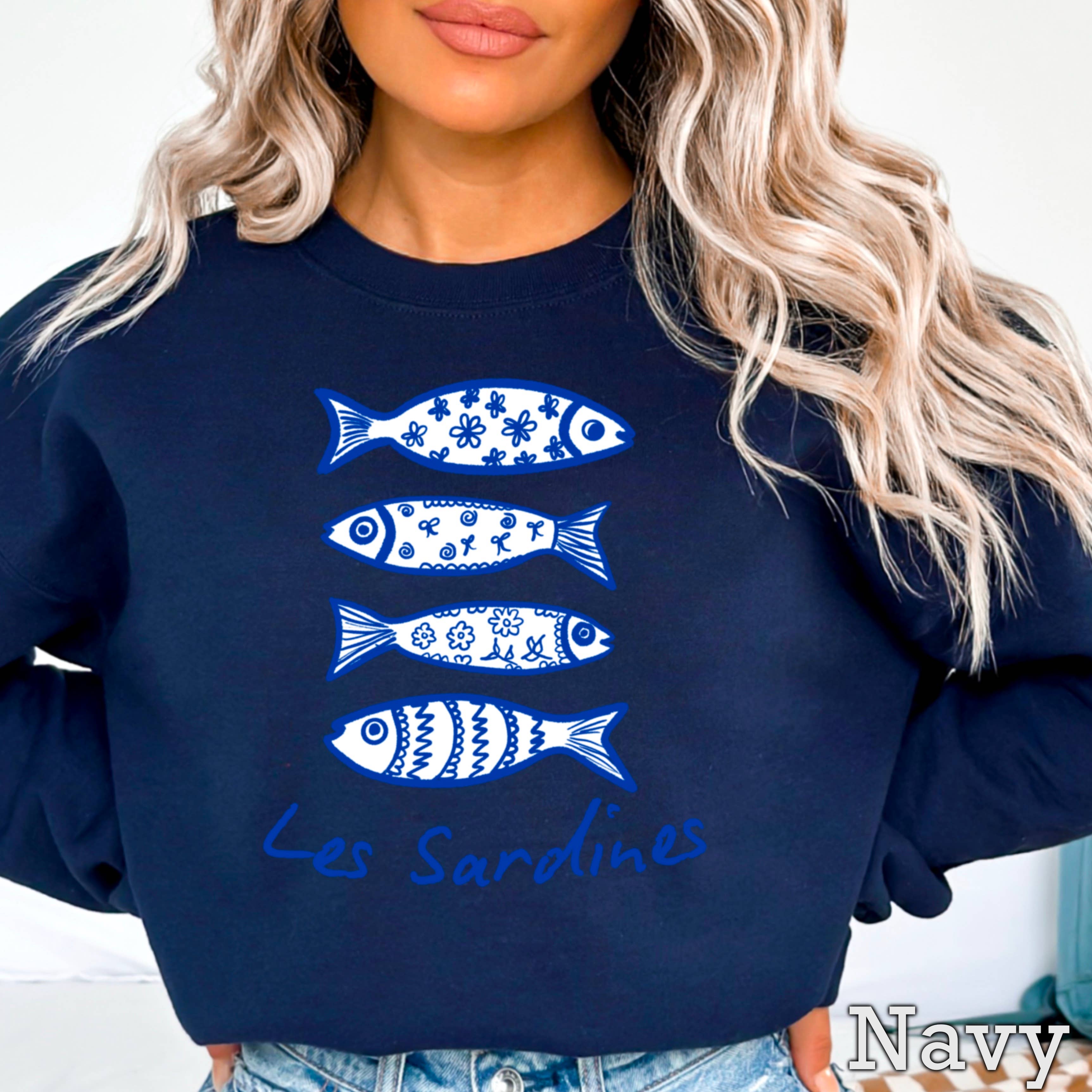 Shoppe SHC - Wholesale Graphic Sweatshirt - Women's - Les Sardines | Summer Coastal Women’s Sweatshirt 13