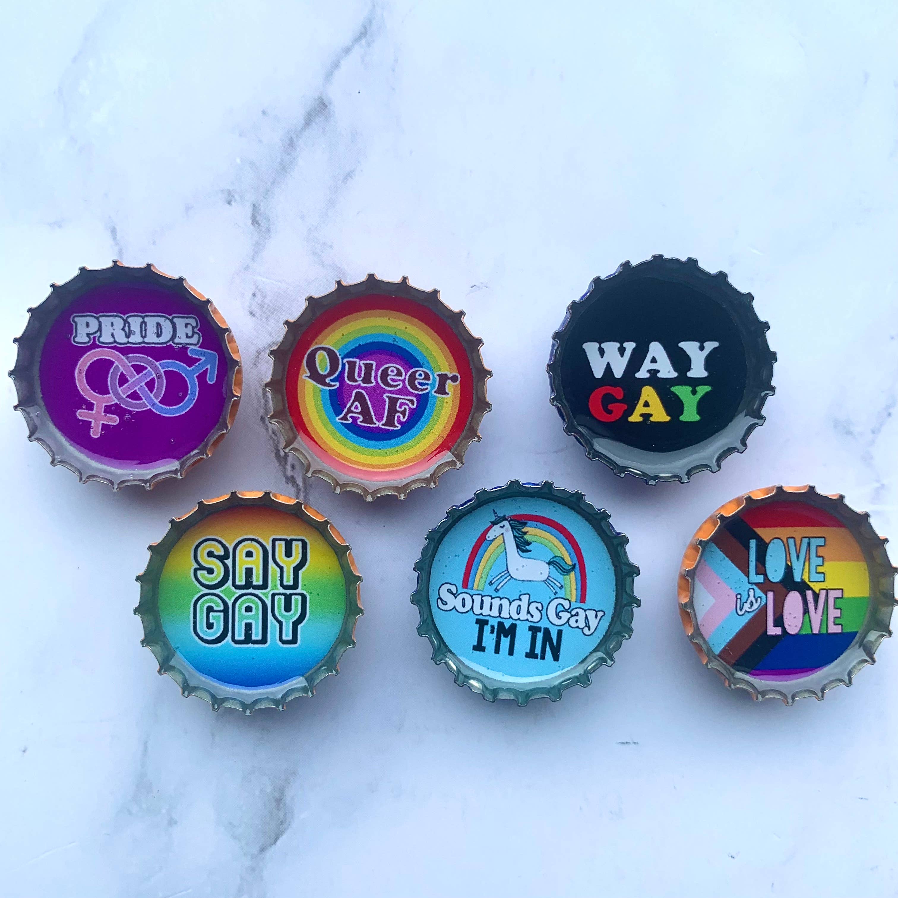 Kate's Magnets - Vente Aimants - Aimants LGBTQ+ Pride - Amusants, faits main et écologiques3