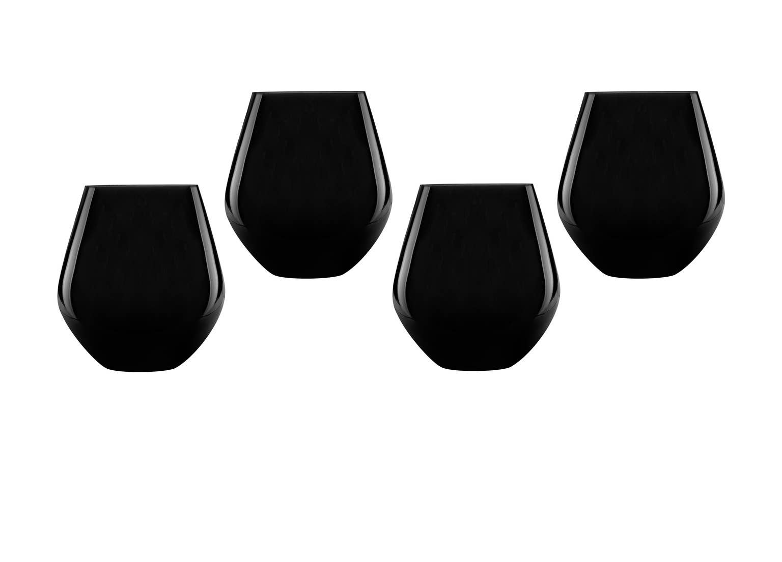 Godinger - Wholesale Wine Glass - Meridian Stemless Teal Wine Glass, Set of 40