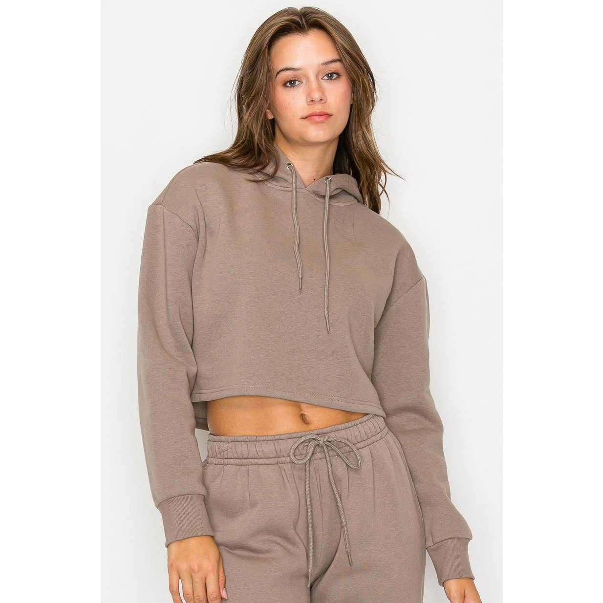 UP CLOTHING - Wholesale Hoodie - Women's - Cropped Fleece Pullover Hoodie Sweatshirt8