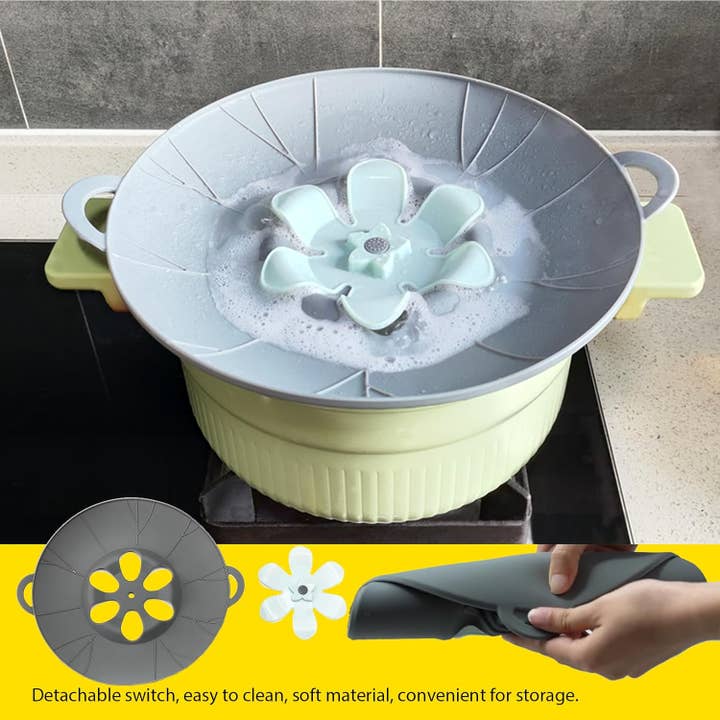 Boil Over Spill Stopper, Silicone Pot Lid, 10.24" Spill Stop for wholesale by VIGOR