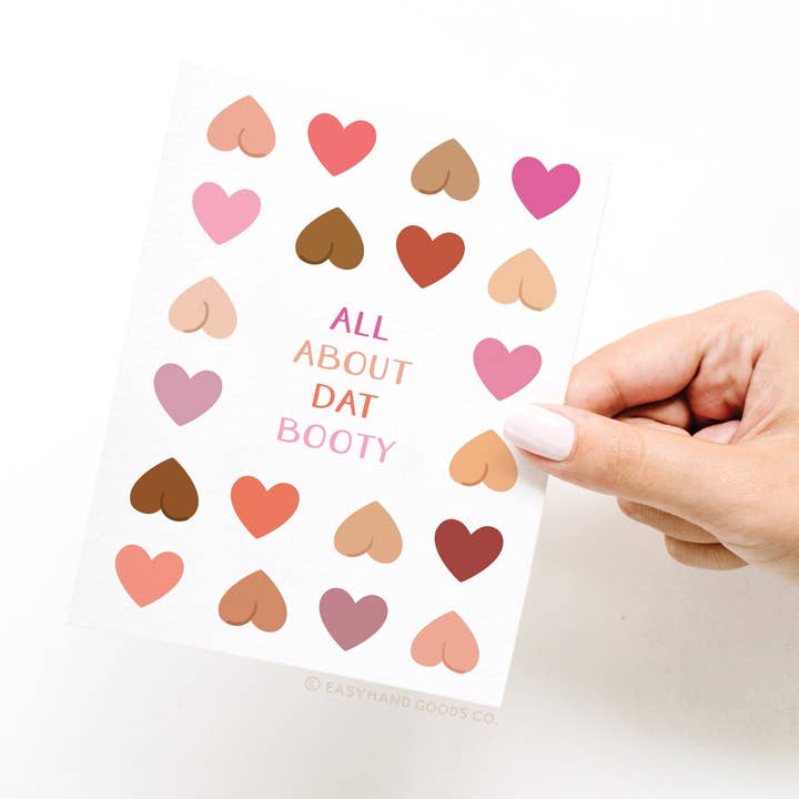 Easyhand Goods – formerly Onderkast - Wholesale Love Card - All About Dat Booty Greeting Card2