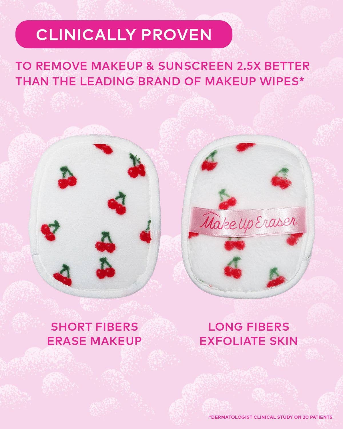 The Original MakeUp Eraser - Wholesale Makeup Remover - Cherry Crush 7-Day Set & Makeup Bag Gift Set10