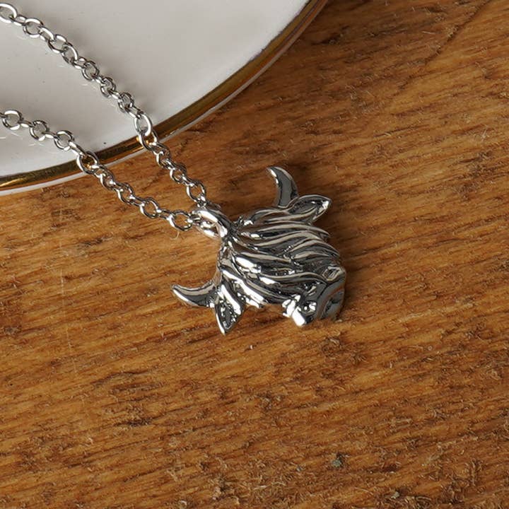 Bramble Farm Highland Cow Necklace for wholesale by CGB Giftware