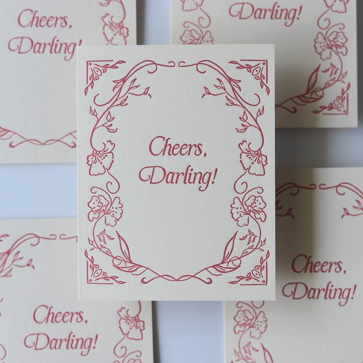 Ashley Frye Studio – wholesale Everyday greeting card – Cheers, Darling!5