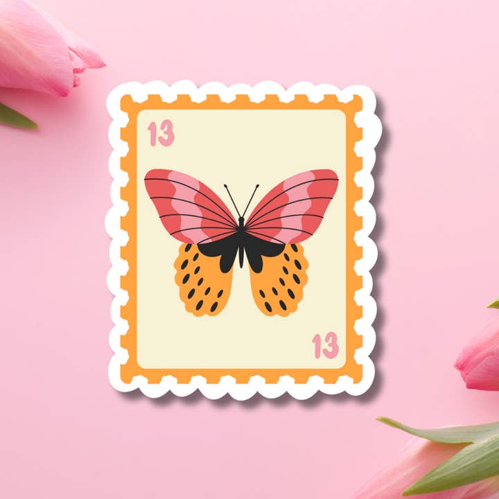 Schmetterlingsstempel Vinylaufkleber für den Großhandel von Hikaru Tara Art Arst & Craft Gift Shop