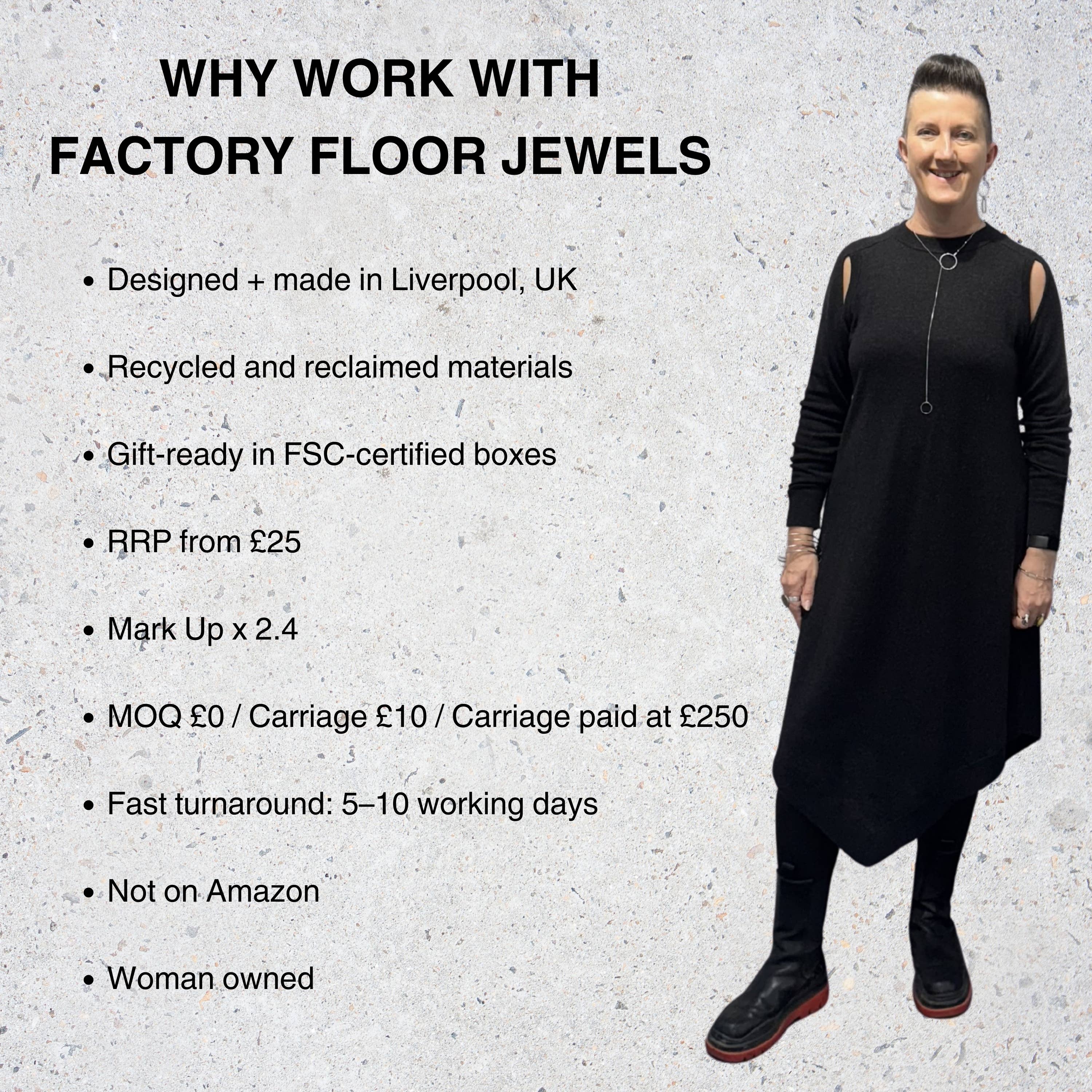 Factory Floor Jewels – wholesale Link & chain necklace – 20" Steel Paperclip Chain | unisex | nostalgia | fast seller6