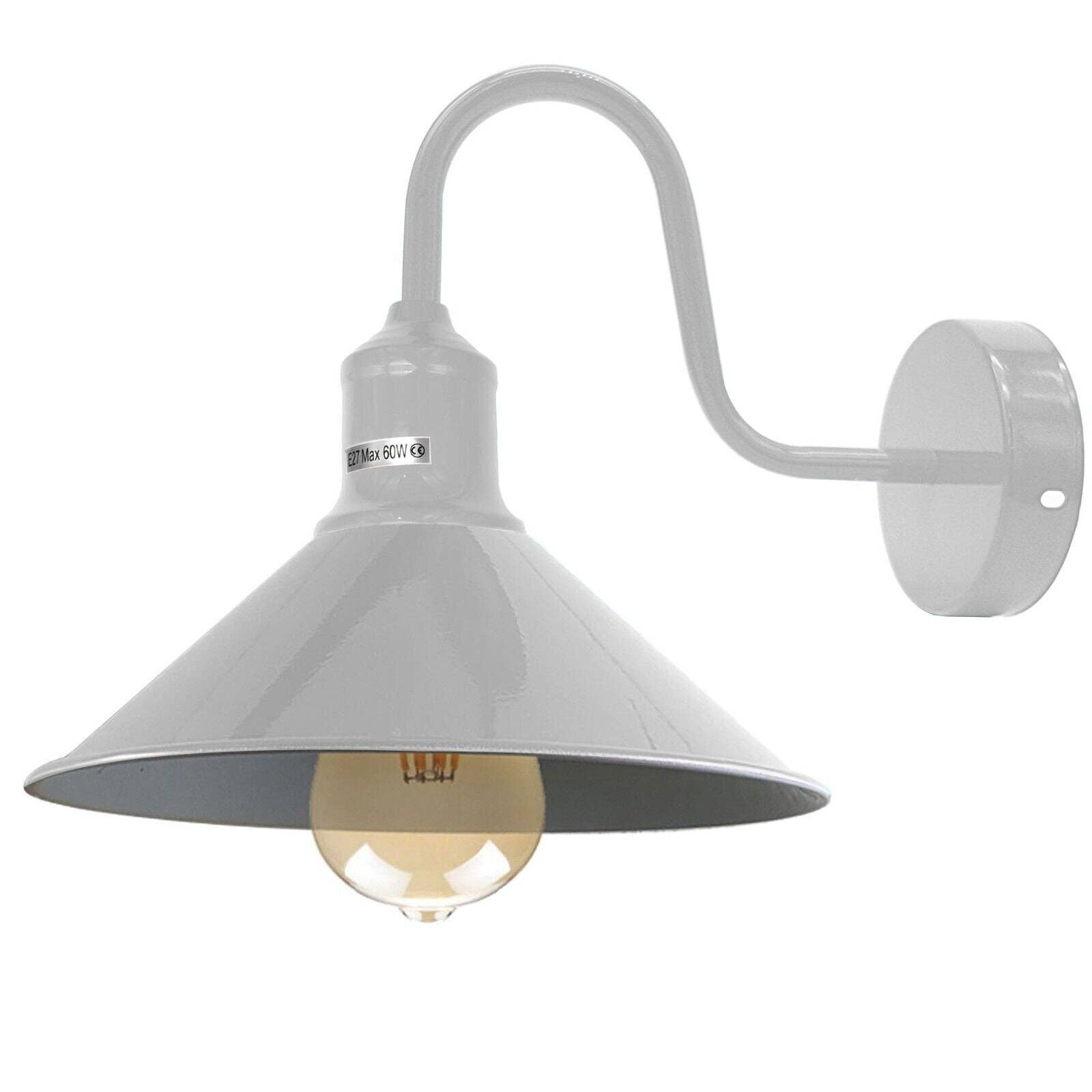 Ledsone – wholesale Sconce – Vintage Retro Industrial Wall Light Shade Metal Lampshade Sconce Wall Lights-408026