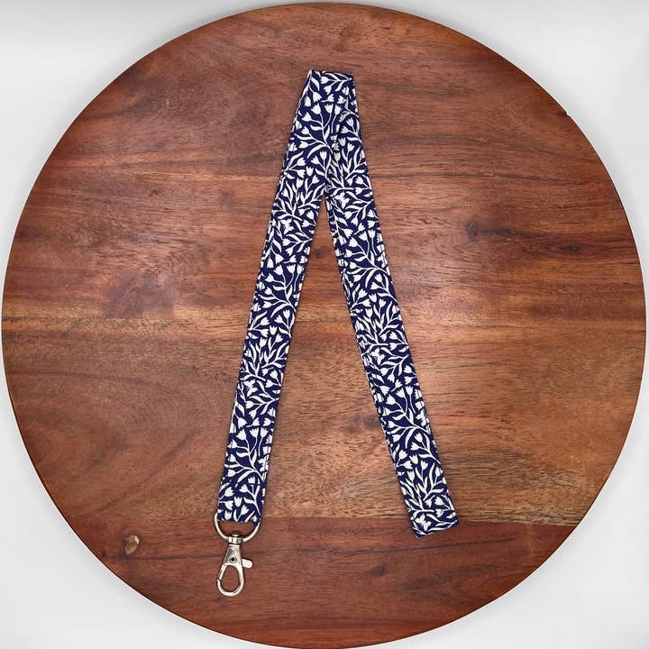 Navy Blue Tulip Lanyards for wholesale by The Lanyard Boutique