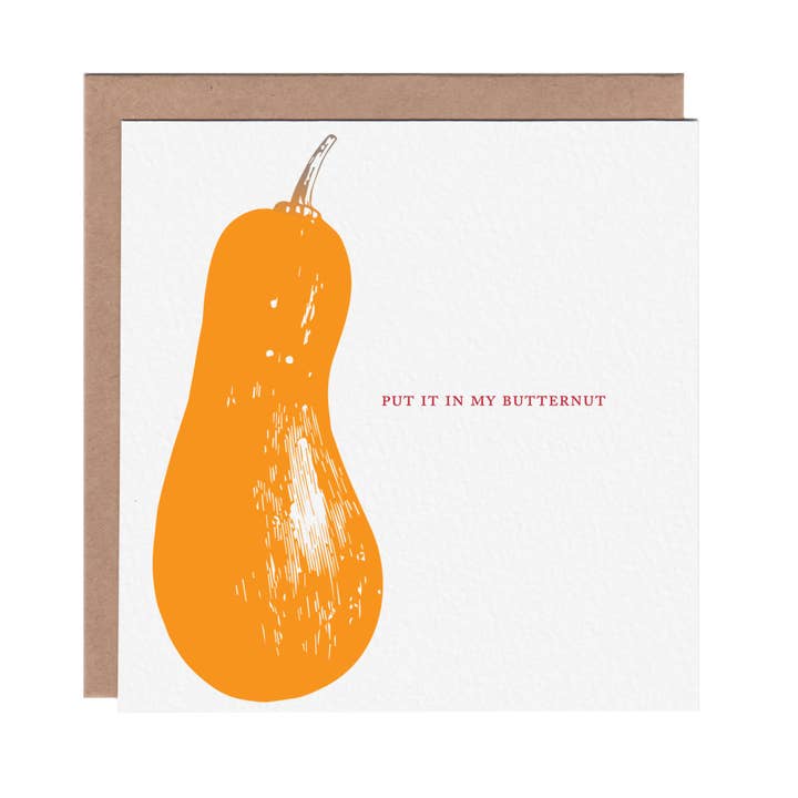 Put It In My Butternut Sexy Valentine's Day Greeting Card for wholesale by Ampersand M Studio