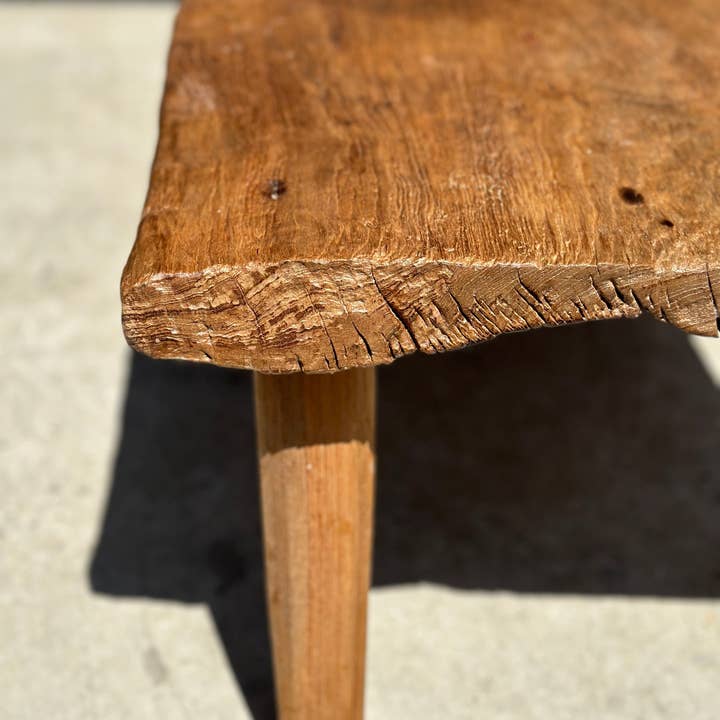 Office Objets - Venta al por mayor Mesas auxiliares - Mesa baja pequeña de teca rubia cuadrúpeda H:30 L:63,5 l:4054