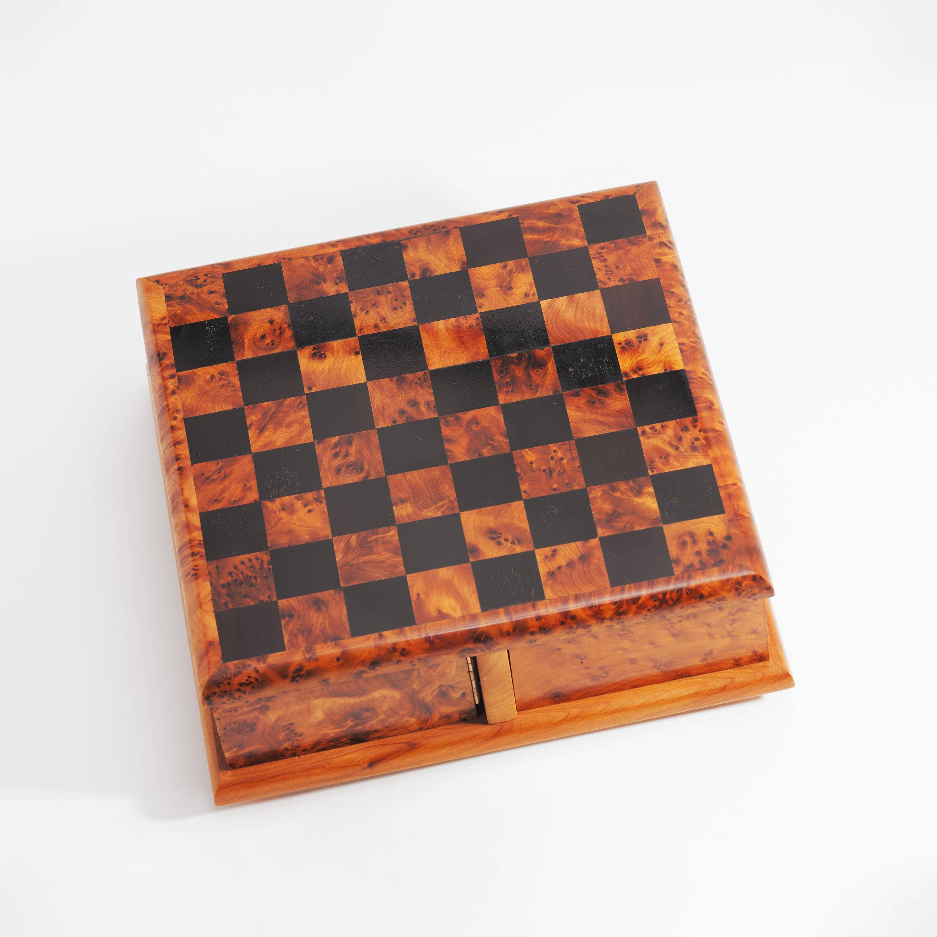 Yemma Goods - Wholesale Board Game - Thuya Wood Rotary Chess Board With Folding Compartments4
