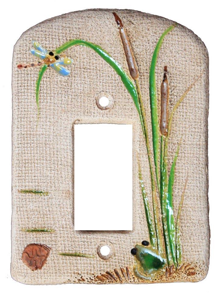 Tampa de Placa Rocker Single Tails Cerâmica por atacado de Mad Monk Art