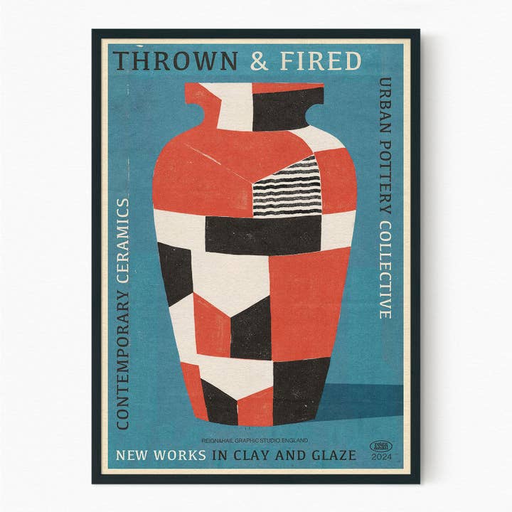 Thrown & Fired - Contemporary Ceramics Print for wholesale by Reign&Hail