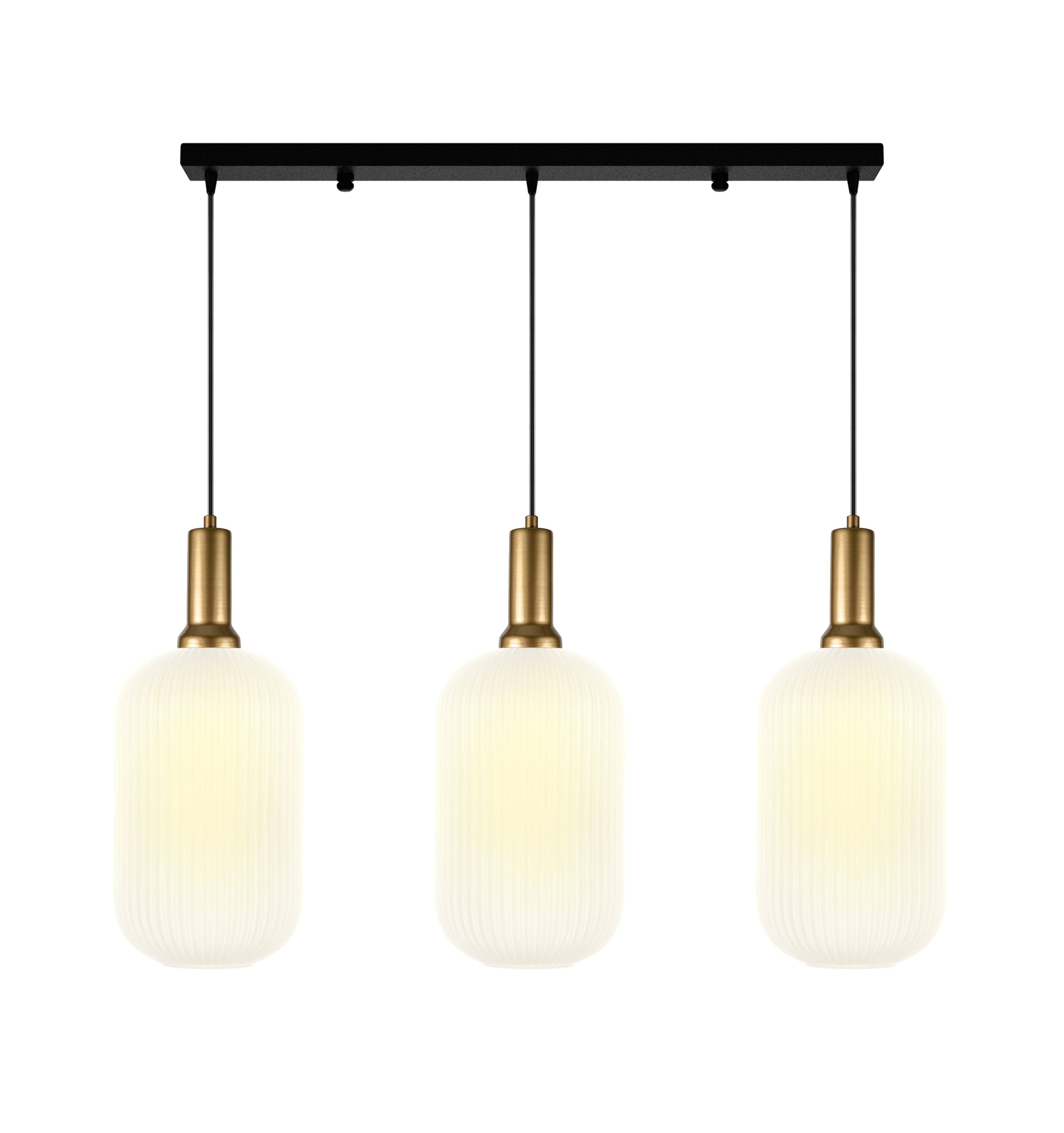 Eclipse Lighting - Wholesale Chandelier/Hanging Light - Linear Canopy Ribbed Glass Clear Multi Pendant Lighting Staircase, Custom Ribbed Glass Pendant Lighting, Multi Lighting for Stairwell Long Chandelier11