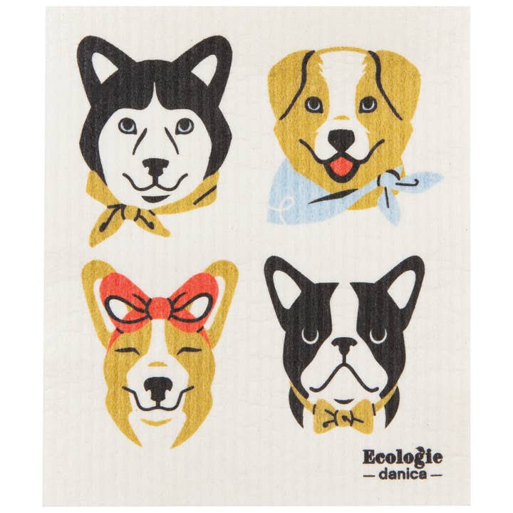 Ecologie - Wholesale Dishcloth - Uptown Dogs Swedish Dishcloth