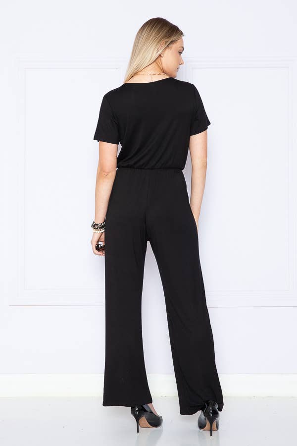 Burgundy Apparel - Wholesale Jumpsuit - Women's - CHEST OVERLAP SHORT SLEEVES JUMPSUIT7