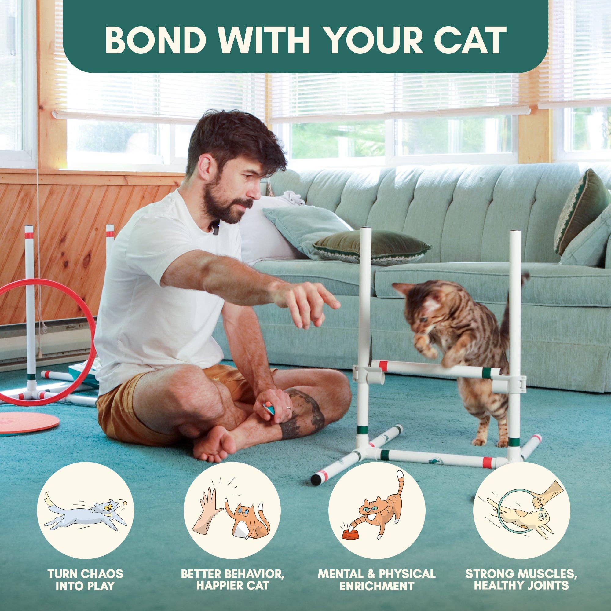 Outdoor Bengal - Wholesale Pet Toy - Cat - CATGILITY™ Agility Kit for Cats1