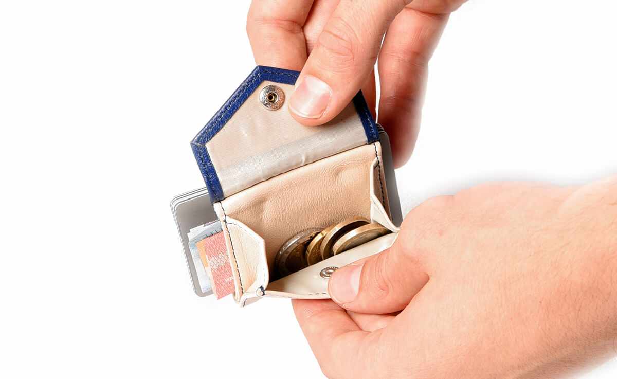 Space Products – Großhandel Brieftasche – Damen – Leder Mini Geldbörse mit Münzfach - duoton - Peak11