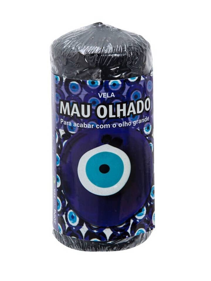 Kaarspilaar kruiden 6x14 cm boze oog voor wholesale door AUM Fragrances