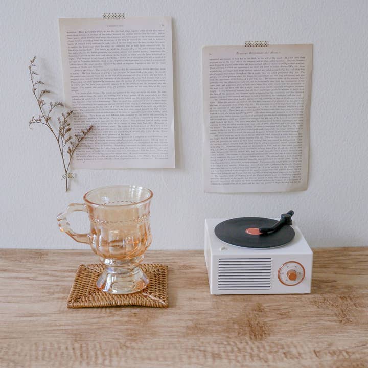 Bali Harvest - Wholesale Coasters - Square Rattan Coaster - Brown Boho Straw Raffia Wicker Drink3
