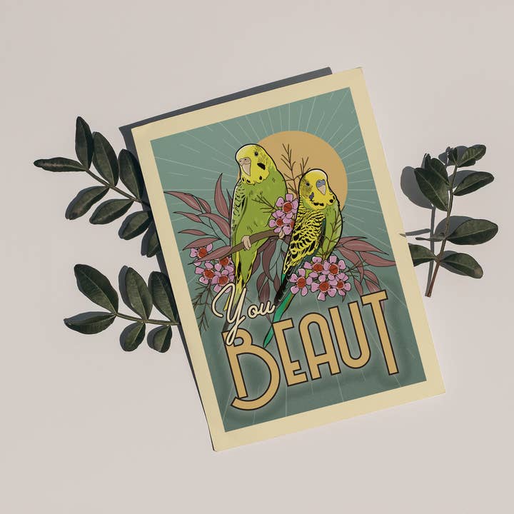 Little Green Mini Creative - Wholesale Postcard - Budgerigar Postcard | Australia | Souvenir | Post Card2