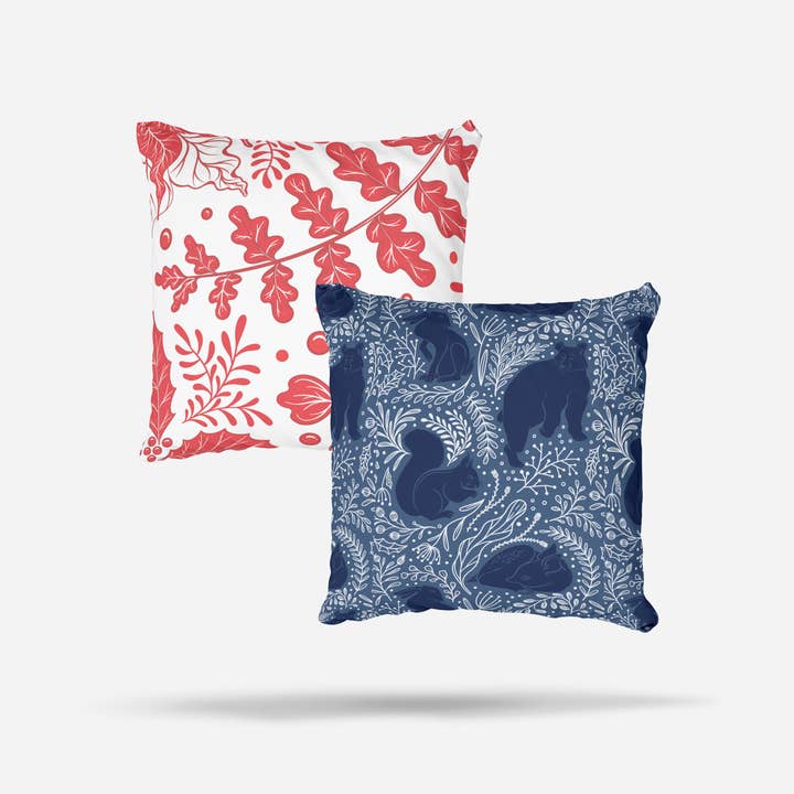 Ensemble de 2 coussins carrés pour la vente par Papergem