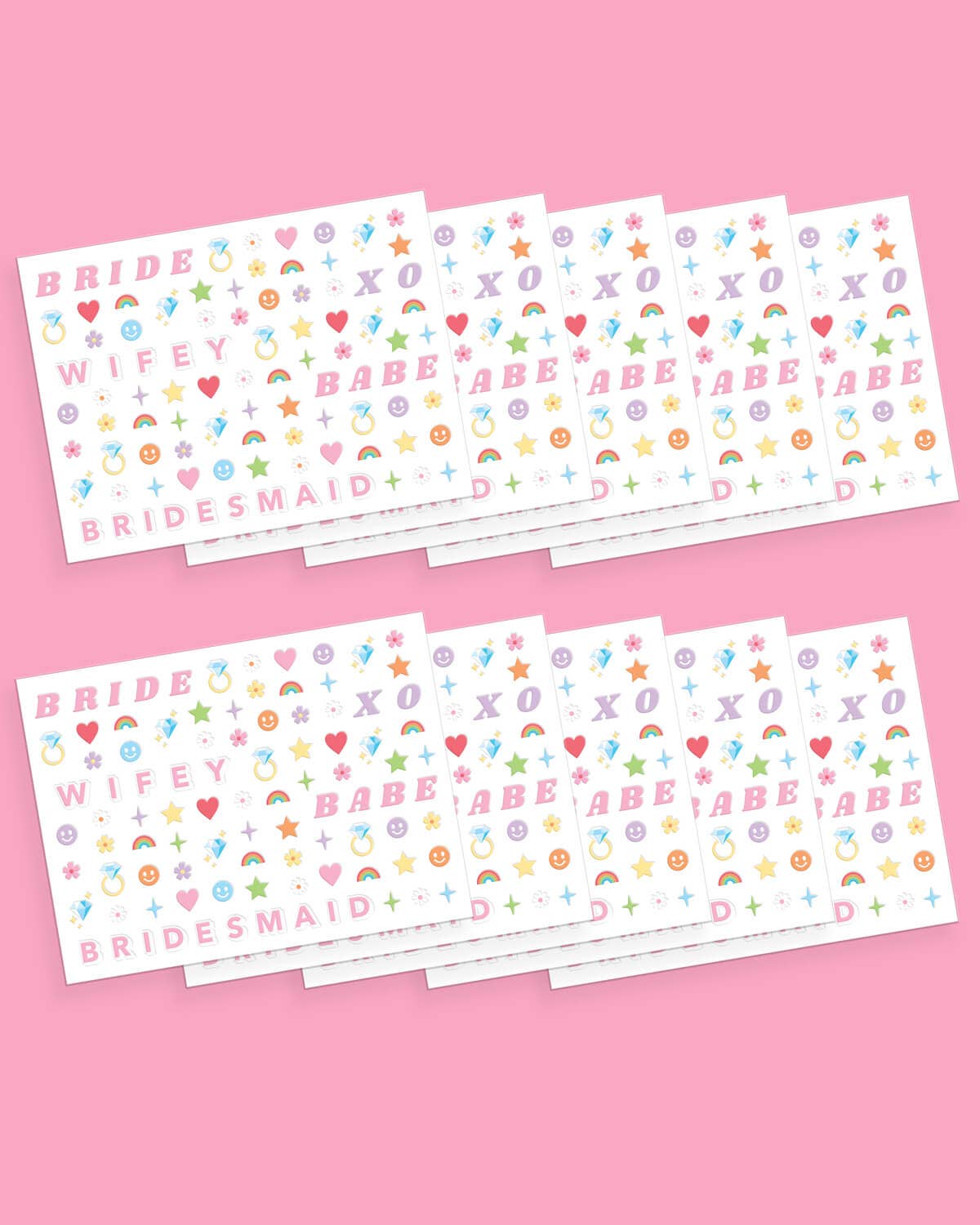 xo, Fetti - Wholesale Nail Art/Decal - Bride Decal Nail Stickers, Bachelorette Party Accessory,Gift3