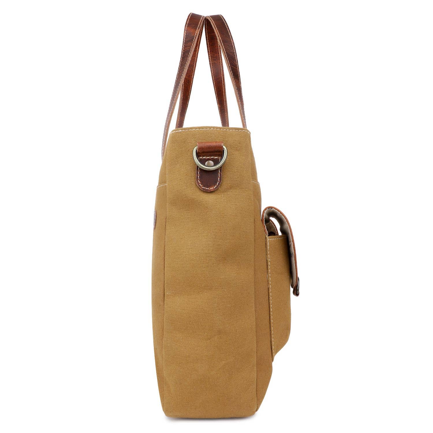 Sixtease Bags USA – wholesale Bärkasse - Dam – Tygväska för kvinnor i duk och läder - Coyote/Rose Ebony1