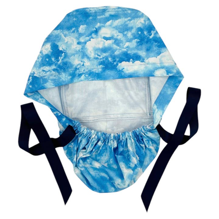 SewingLabPlus - Wholesale Healthcare Uniform - Women's - Blue Sky Scrub Cap Pony Tail Scrub Hat Ribbon Tie 6