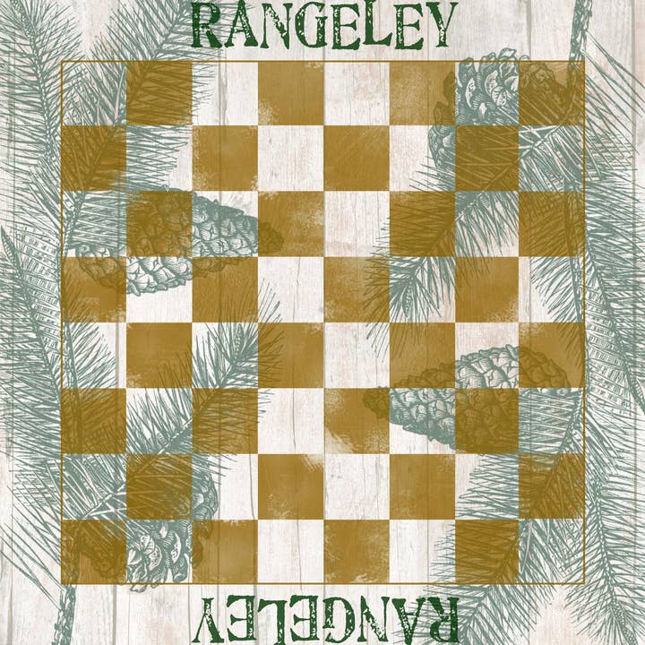 CB3314 (CB19) - Pine Cone Line Art Checkerboard för wholesale av Paint The Town