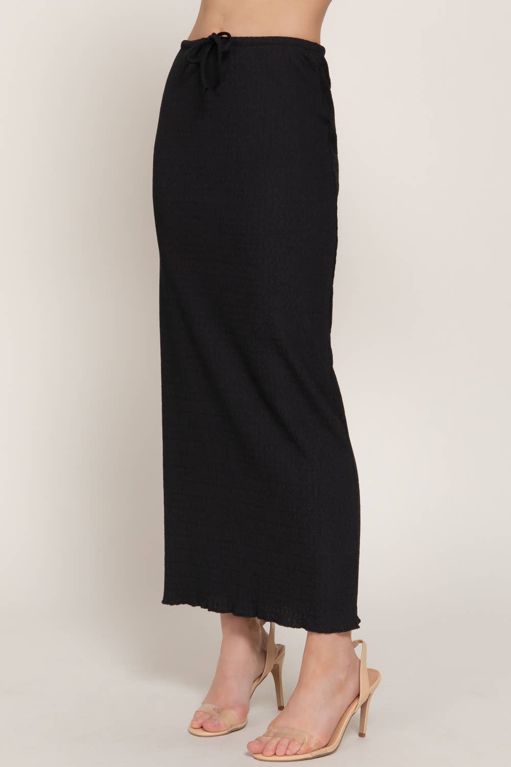 Active Basic | Active USA – wholesale Skirt – Women’s – Adjustable Drawstring Texture Knit Long Skirt12