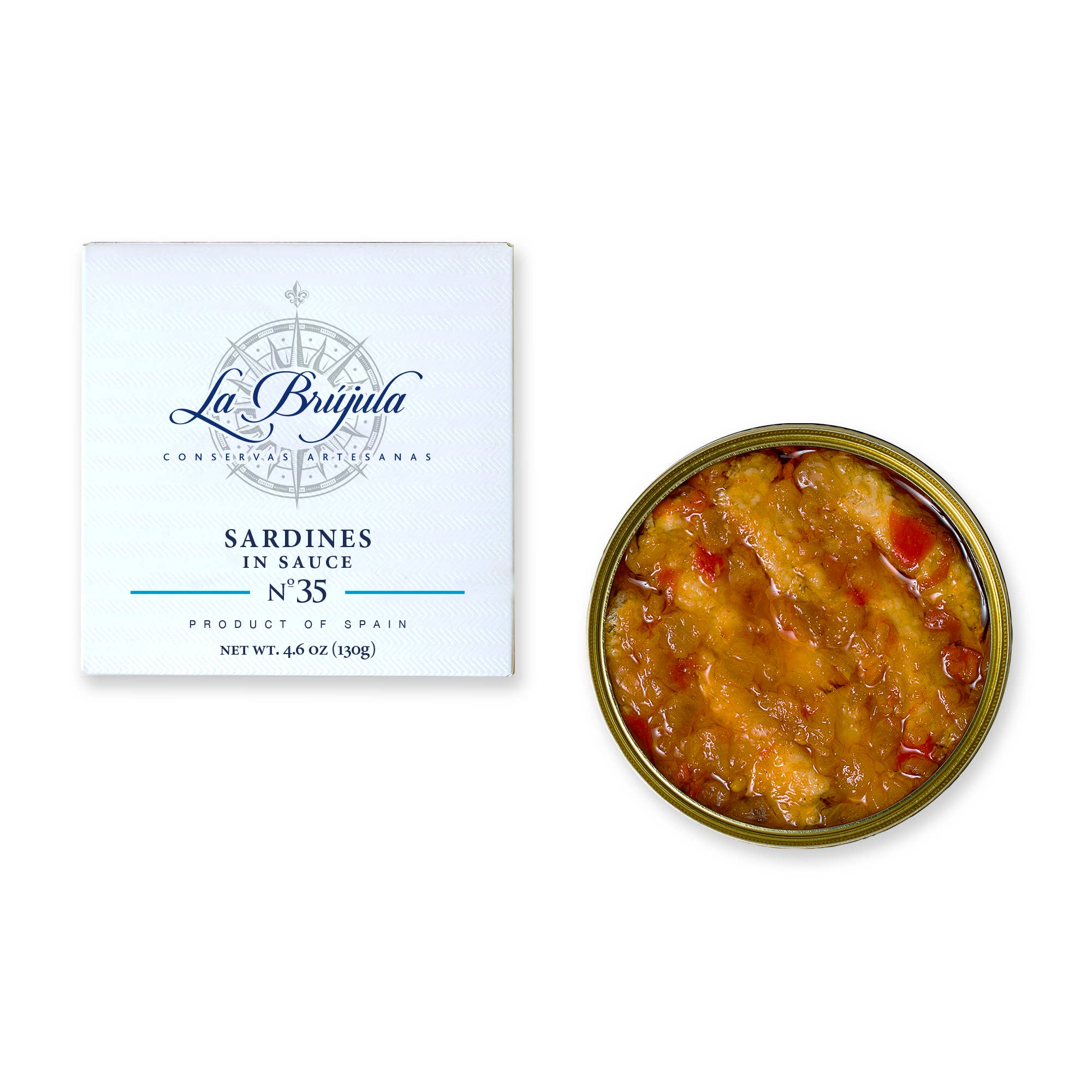 Conservas La Brújula - Vendita all'ingrosso Pesce in scatola - Sardine in Salsa RO150. LB35