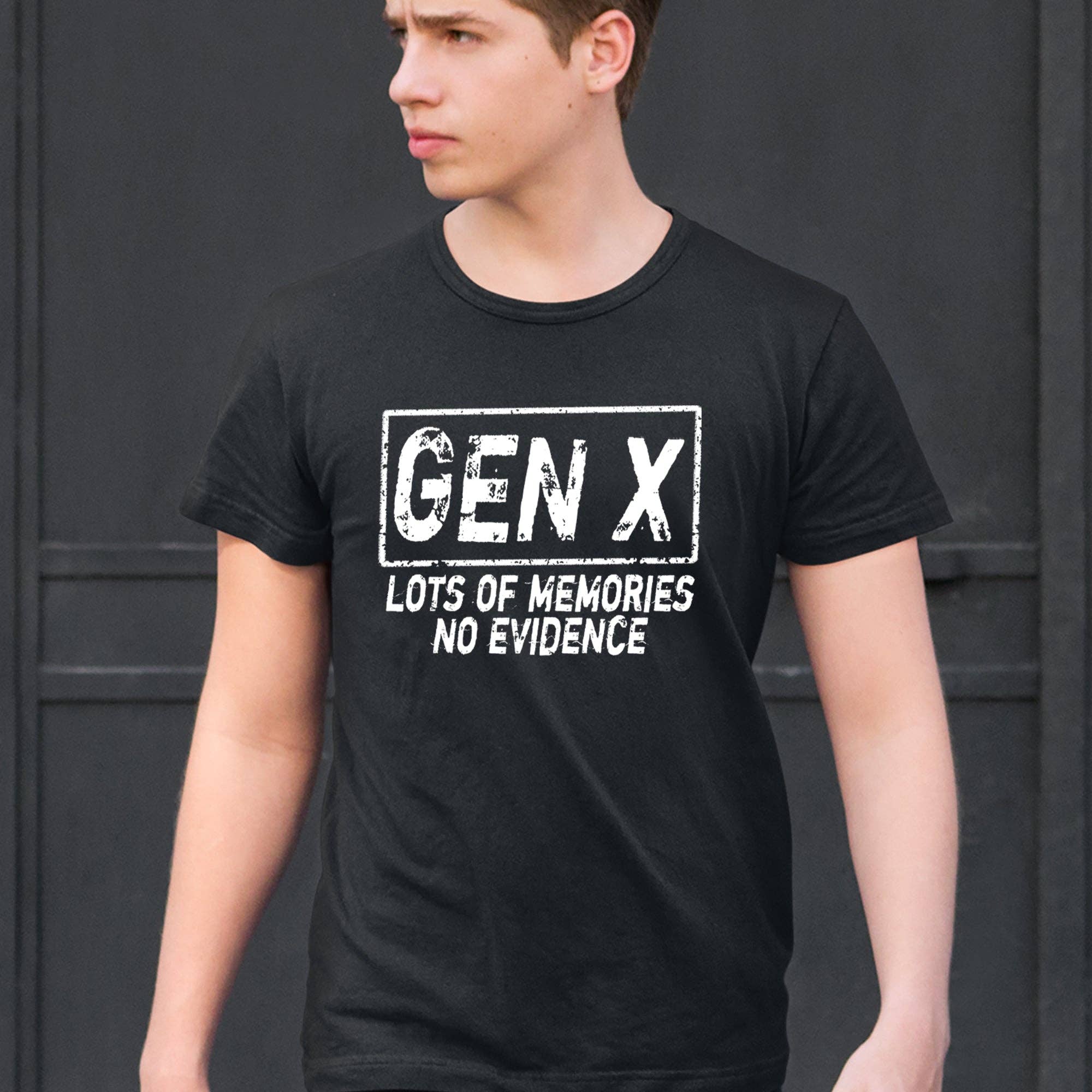Expression Tees - Wholesale Screen Printed T-Shirt - Men's - Gen X Lots of Memories No Evidence Nostalgia Mens T-shirt17