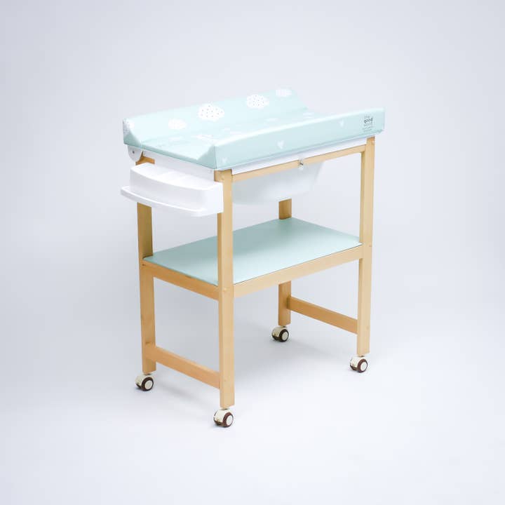 Plastimyr – wholesale Badkarskrok - Barn och baby – PLASTIMYR Badbalja Skötbord Baby Trä TGW SAFARI Mint