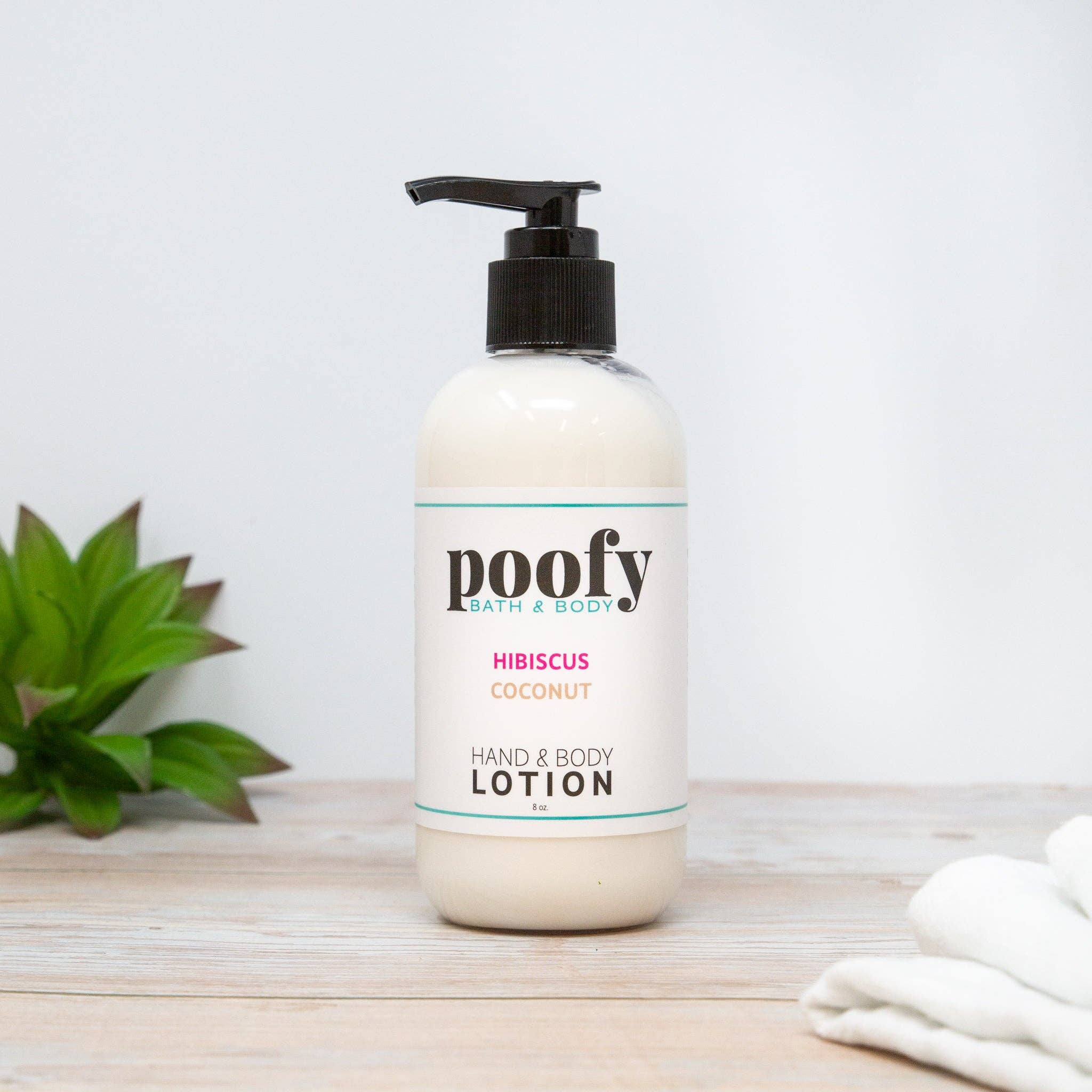 Poofy Organics - Wholesale Hand & Body Lotion - Hibiscus Coconut Hand & Body Lotion0